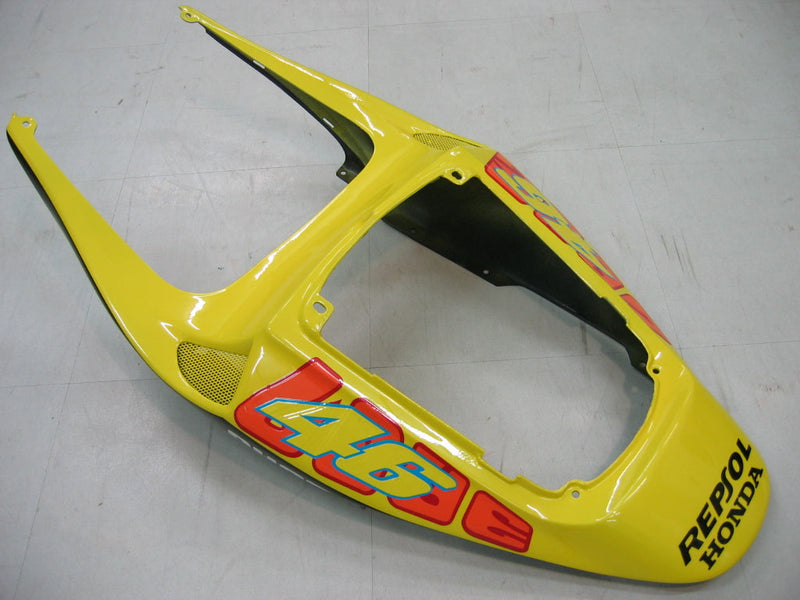 Fairings 2005-2006 Honda CBR 600 RR Yellow Black Valentino Rossi  Generic