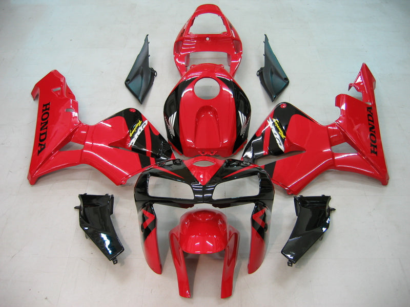 Fairings 2005-2006 Honda CBR 600 RR Red & Black CBR Honda Racing Generic