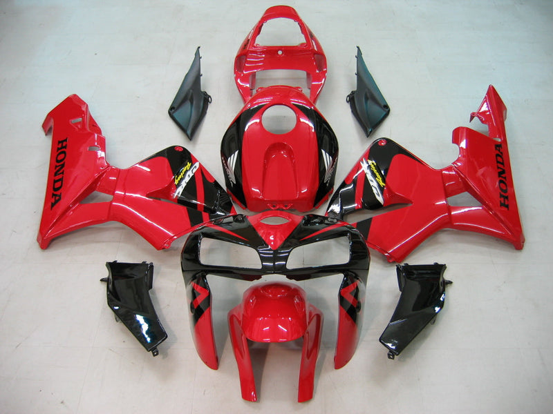 Fairings 2005-2006 Honda CBR 600 RR Red & Black CBR Honda  Generic