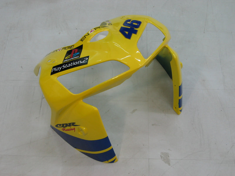 Fairings 2005-2006 Honda CBR 600 RR Yellow No.46 Azzurro Racing Generic