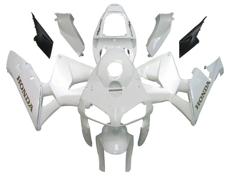 Fairings 2005-2006 Honda CBR 600 RR Metallic White Honda Racing Generic