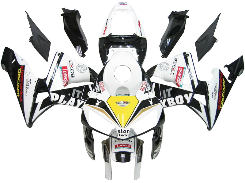 Fairings 2005-2006 Honda CBR 600 RR Black & White Playboy Racing Generic