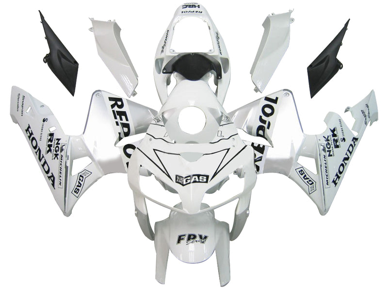 Fairings 2005-2006 Honda CBR 600 RR White & Silver Repsol Racing Generic