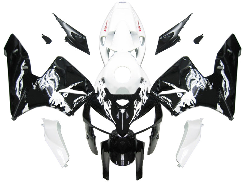 Fairings 2005-2006 Honda CBR 600 RR White & Black Tribal Racing Generic