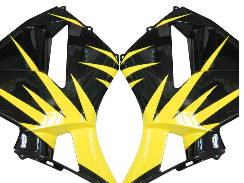 Fairings 2005-2006 Honda CBR 600 RR Black & Yellow Tribal  Generic