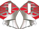 Fairings 2005-2006 Honda CBR 600 RR Silver & Red Tribal  Generic