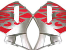 Fairings 2005-2006 Honda CBR 600 RR Silver & Red Tribal Racing Generic
