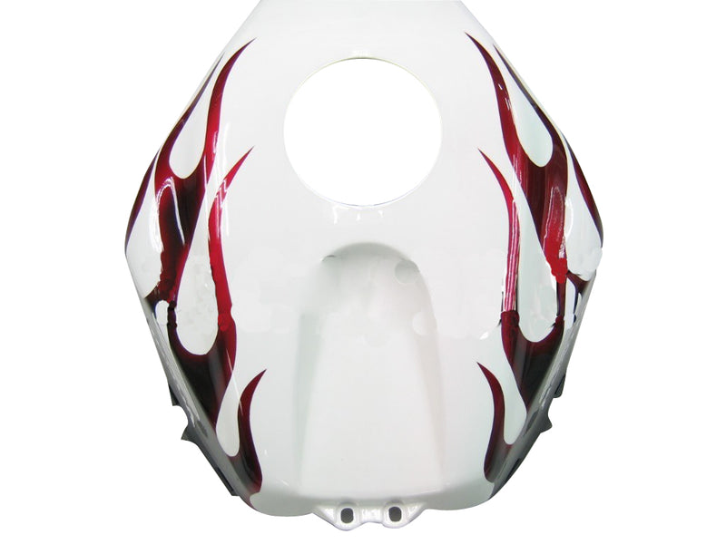 Fairings 2005-2006 Honda CBR 600 RR White Black&Red Flame Racing Generic