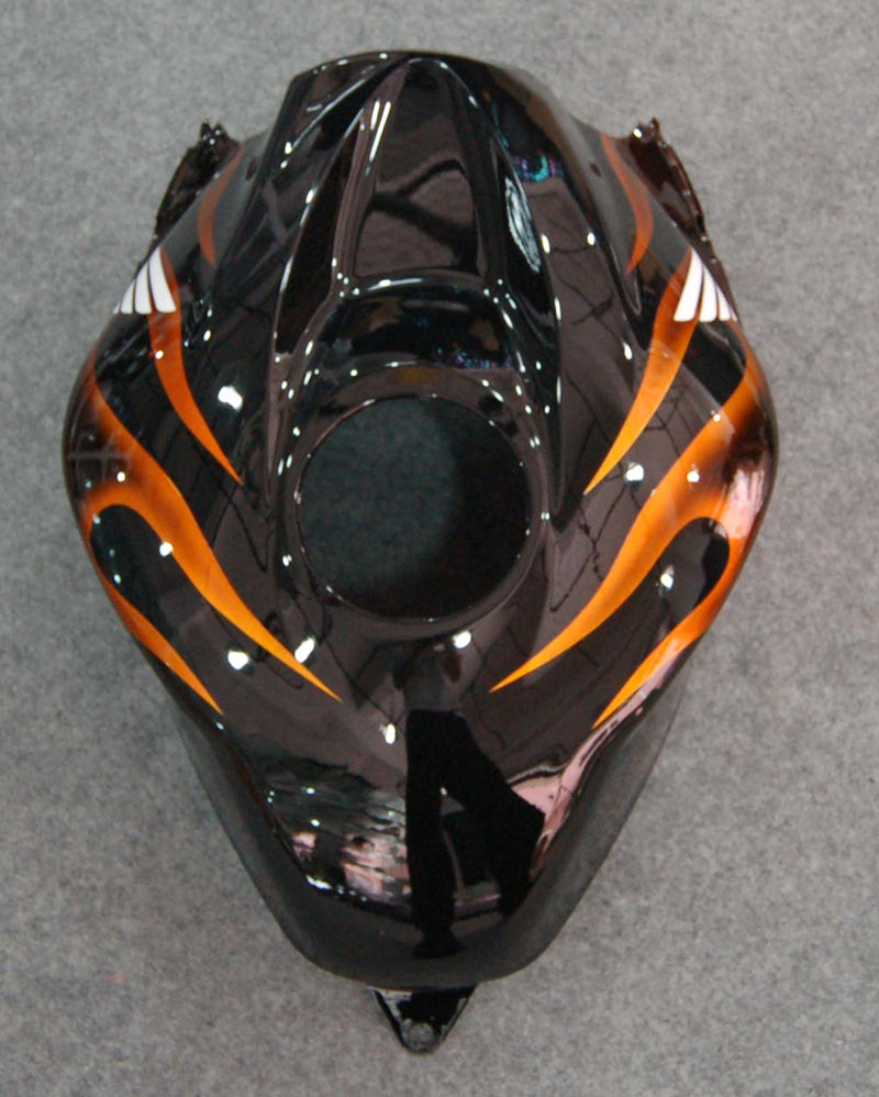 Fairings 2007-2008 Honda CBR 600 RR Black & Orange Flame  Generic