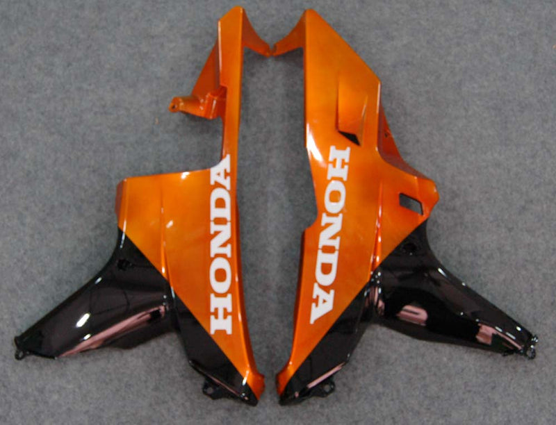 Fairings 2007-2008 Honda CBR 600 RR Black & Orange Flame Racing Generic