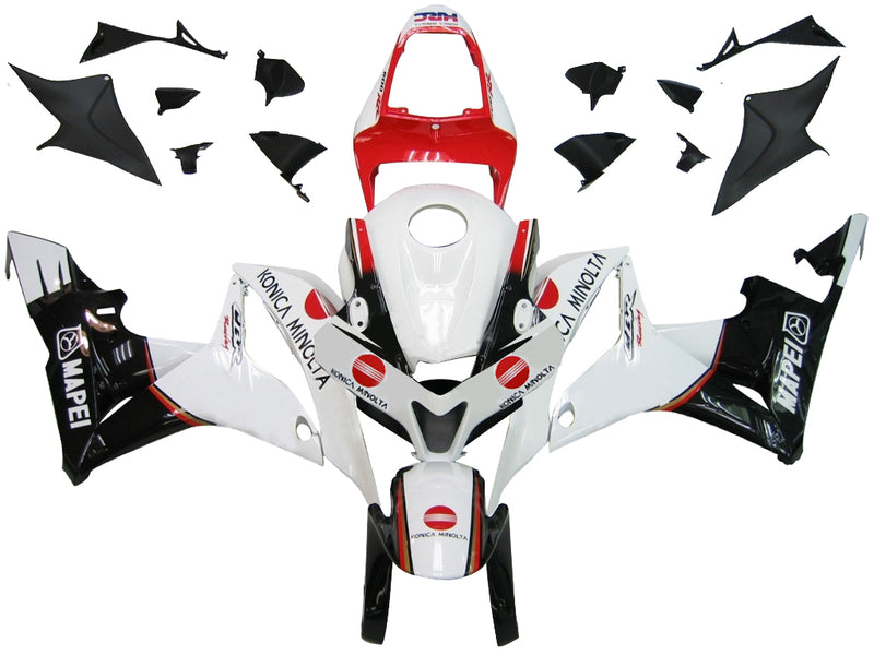 Fairings 2007-2008 Honda CBR 600 RR White & Red Konica Racing Generic