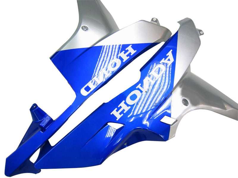 Fairings 2007-2008 Honda CBR 600 RR Silver & Blue Flame  Generic