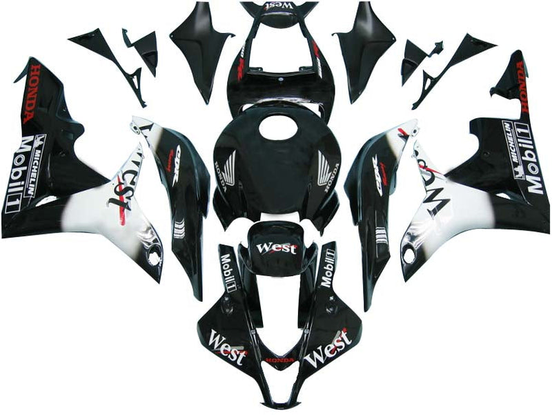 Fairings 2007-2008 Honda CBR 600 RR Black West  Generic