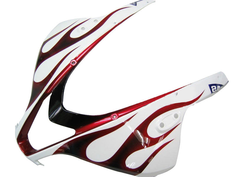 Fairings 2007-2008 Honda CBR 600 RR White Black&Red Flame CBR  Generic