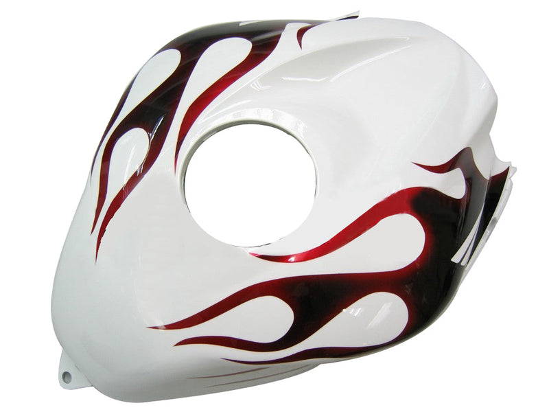 Fairings 2007-2008 Honda CBR 600 RR White Black&Red Flame CBR  Generic