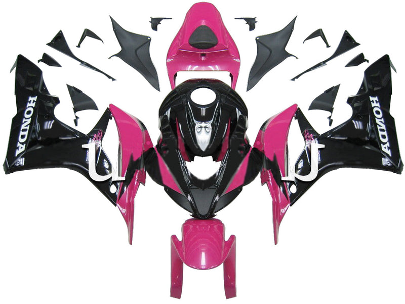 Fairings 2007-2008 Honda CBR 600 RR Pink Black Honda  Generic