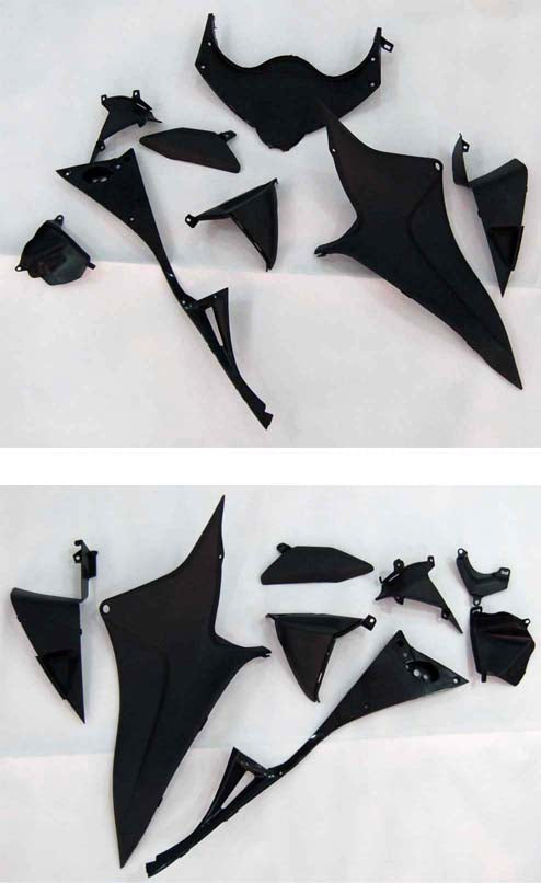 Fairings 2009-2012 Honda CBR 600 RR Black West CBR  Generic