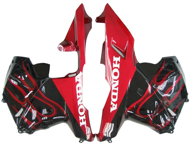 Fairings 2009-2012 Honda CBR 600 RR Black & Red Flame  Generic