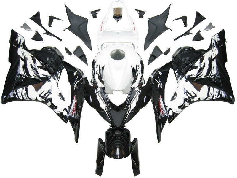 Fairings 2009-2012 Honda CBR 600 RR Black & White Tribal Racing  Generic