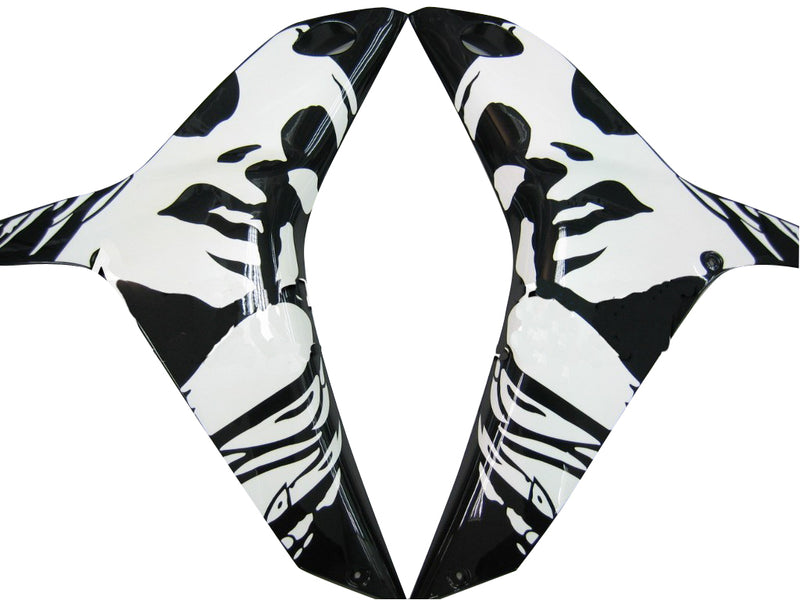 Fairings 2009-2012 Honda CBR 600 RR Black & White Tribal Racing  Generic