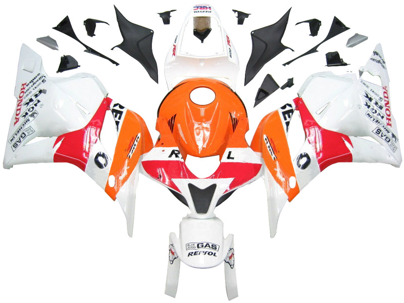 Fairings 2009-2012 Honda CBR 600 RR Orange & White Repsol Racing Generic