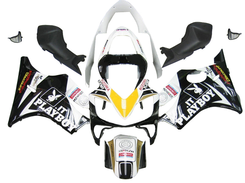 Fairings 2001-2003 Honda CBR 600 F4i Black & White Playboy Racing Generic