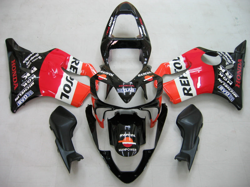 Fairings 2001-2003 Honda CBR 600 F4i Black Repsol Racing Generic