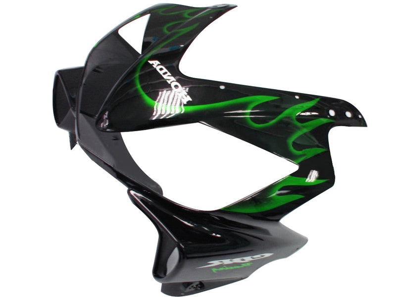 Fairings 2001-2003 Honda CBR 600 F4i Black & Green Flame  Generic