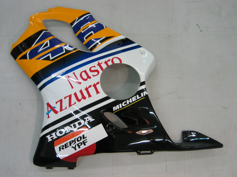 Fairings 2001-2003 Honda CBR 600 F4i Yellow No.46 Azzurro Racing Generic