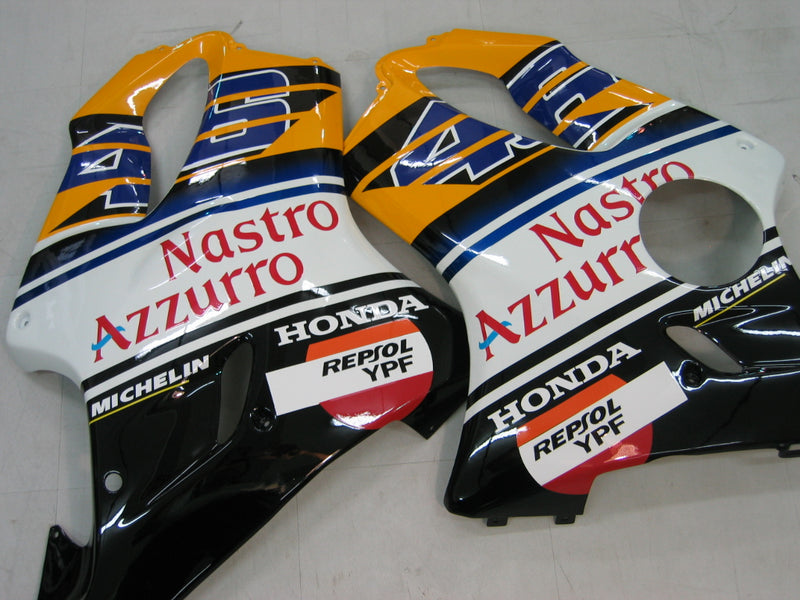 Fairings 2001-2003 Honda CBR 600 F4i Yellow No.46 Azzurro Racing Generic