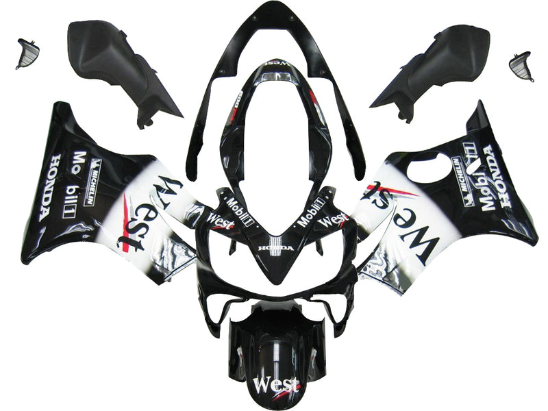 Fairings 2004-2007 Honda CBR 600 F4i Black West Racing Generic