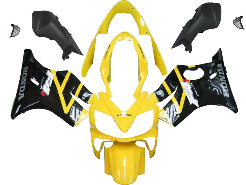 Fairings 2004-2007 Honda CBR 600 F4i Yellow & Black F4i  Generic