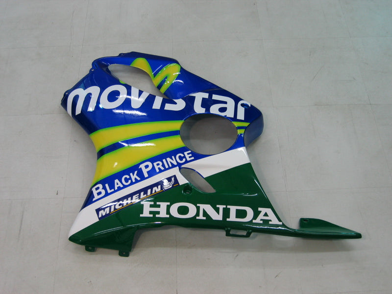 Fairings 2004-2007 Honda CBR 600 F4i  Blue & Green Movistar  Generic