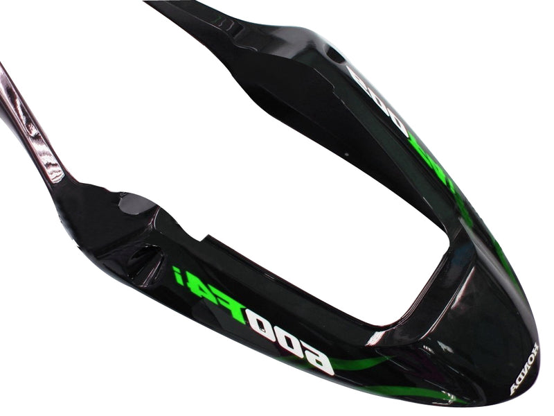 Fairings 2004-2007 Honda CBR 600 F4i Black & Green Flame Racing Generic