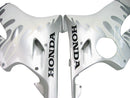Fairings 2004-2007 Honda CBR 600 F4i Silver & White Flame  Generic