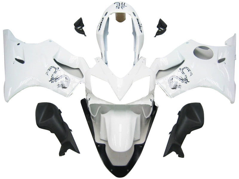 Fairings 2004-2007 Honda CBR 600 F4i White & Chinese Dragon  Generic