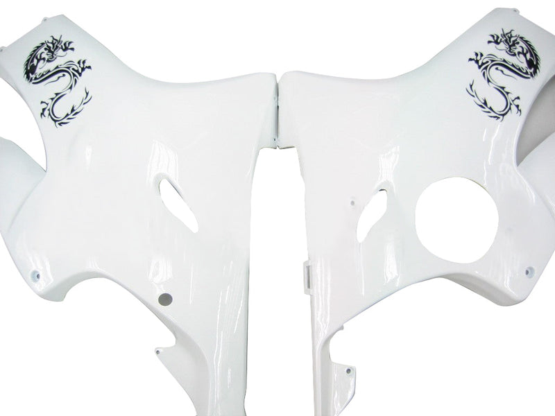 Fairings 2004-2007 Honda CBR 600 F4i White & Chinese Dragon  Generic