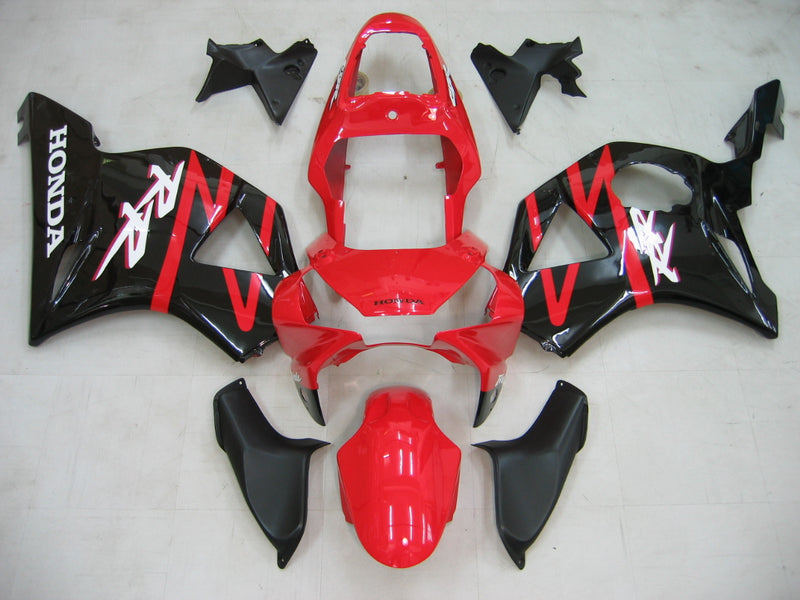 Fairings 2002-2003 Honda CBR 954 RR Red and Black RR Racing Generic