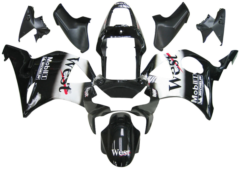 Fairings 2002-2003 Honda CBR 954 RR Black West Racing Generic