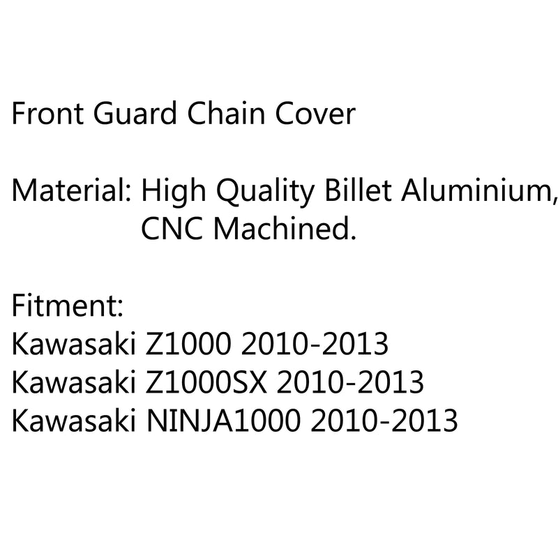 Front Sprocket Chain Cover Guard For Kawasaki Z1000/SX NINJA 1000 2010-2013 Generic