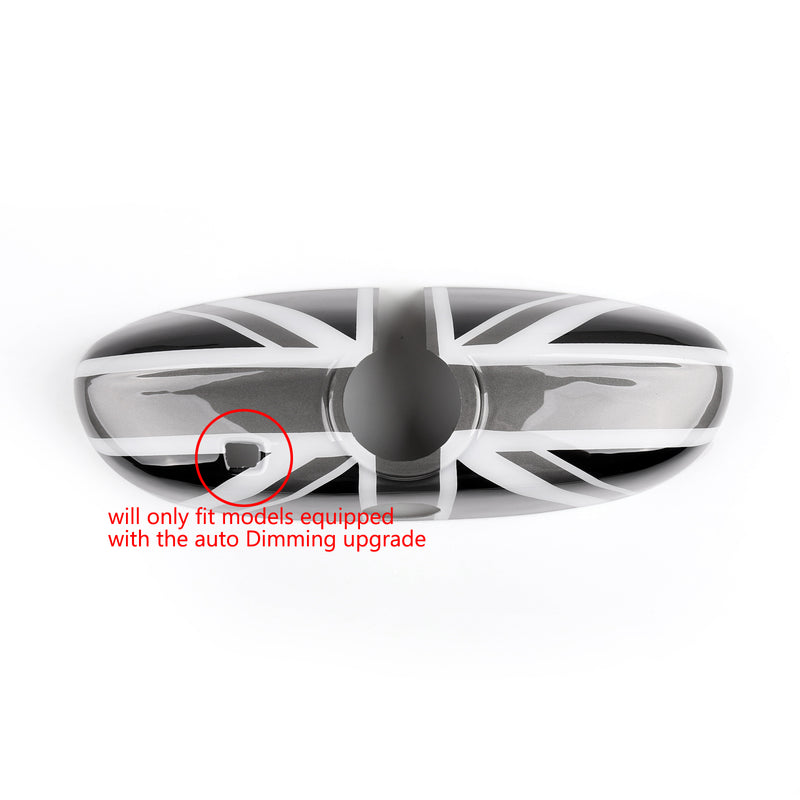 Union Jack Auto Dim Interior Rear View Mirror Cover For F55 F56 MK3 MINI Cooper Generic