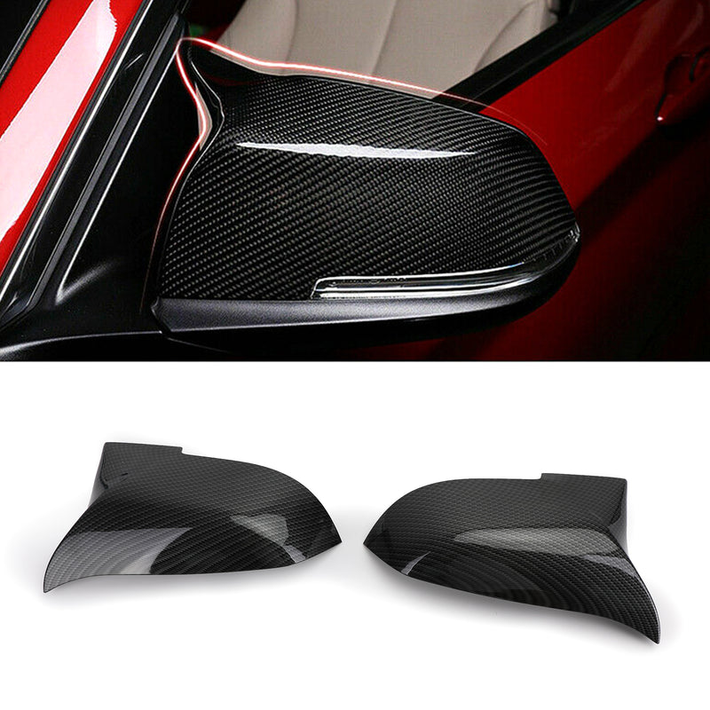 Carbon Fiber Rearview Mirror Cover Caps For BMW F20 F21 F22 F30 F32 F36 X1 F87 Generic