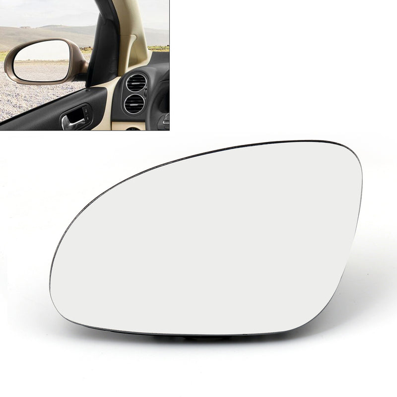 Door Mirror Left&Right Glass Heated W/Holder For VW Golf GTI Jetta MK5 Passat B6 Generic