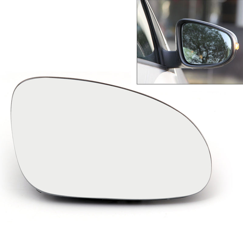 Door Mirror Left&Right Glass Heated W/Holder For VW Golf GTI Jetta MK5 Passat B6 Generic