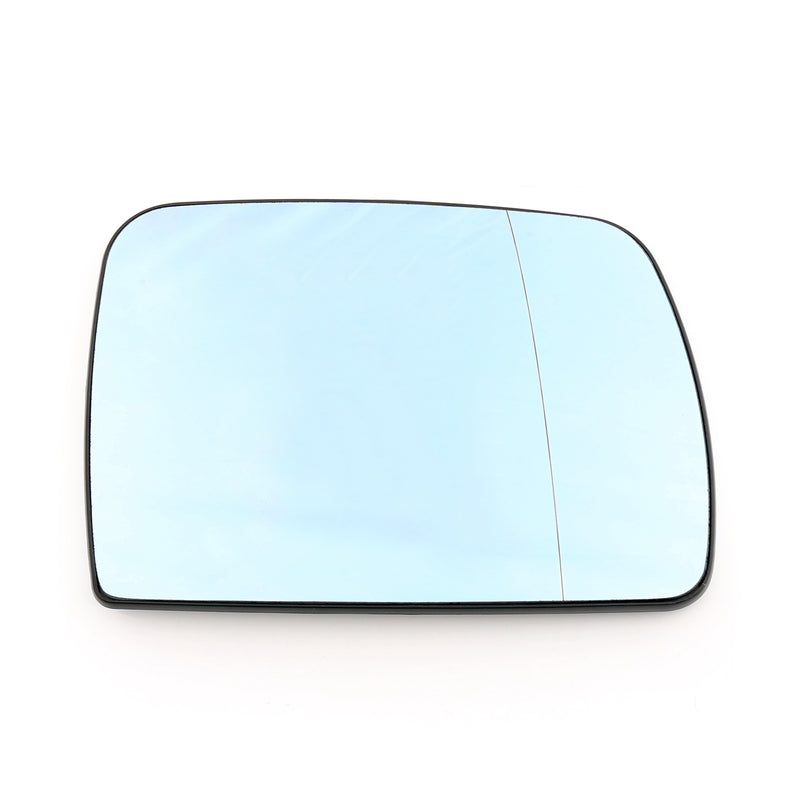 Pair Heated Door Blue Mirror Glass and Backing Plate For 99-2006 BMW X5 E53 Generic