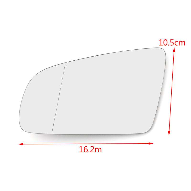 Front L&R Side Rearview Mirror Glass W/ Heated For AUDI A3 S3 A4 B6 B7 A6 S6 Generic