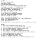 Amber LED Signal Power+Heated Towing Mirrors For 2007-2013 Silverado Sierra Generic