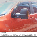 Extendable Towing Mirrors For Ford Ranger MK PX XL XLT XLS Wildtrak 2012-ON