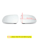Door Mirror White Glass Heated Pair 8K0857535/6F Fit For Audi A4 B9 13-16 Generic