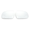 Door Mirror White Glass Heated Pair 8K0857535/6F Fit For Audi A4 B9 13-16 Generic